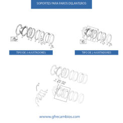 SOPORTES PARA FAROS DELANTEROS