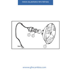 FAROS DELANTEROS TIPO TRÍPODE