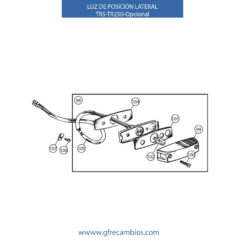 LUZ DE POSICIÓN LATERAL TR5-TR250(Opcional)