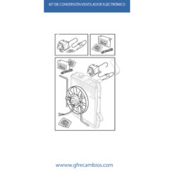 KIT DE CONVERSIÓN VENTILADOR ELECTRÓNICO