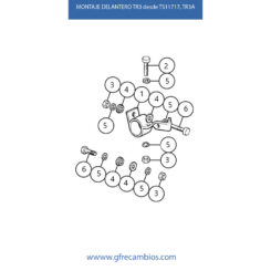 MONTAJE DELANTERO TR3 desde TS11717, TR3A