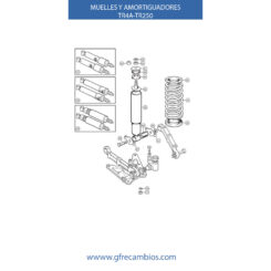 MUELLES Y AMORTIGUADORES TR4A-TR250