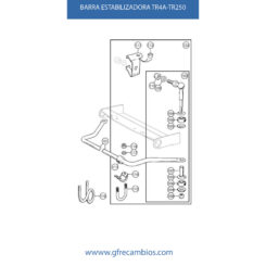 BARRA ESTABILIZADORA TR4A-TR250