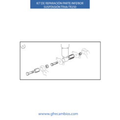 KIT DE REPARACIÓN PARTE INFERIOR DE SUSPENSIÓN TR4A-TR250