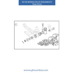 KIT DE REPARACIÓN DE RODAMIENTO TR4A-TR250