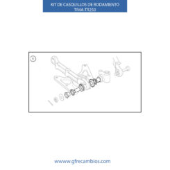 KIT DE CASQUILLOS DE RODAMIENTO TR4A-TR250