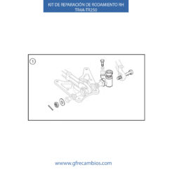 KIT DE REPARACIÓN DE RODAMIENTO RH TR4A-TR250