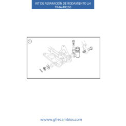 KIT DE REPARACIÓN DE RODAMIENTO LH TR4A-TR250