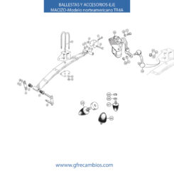 BALLESTAS Y ACCESORIOS-Eje macizo-Modelo norteamericano-TR4A