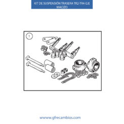 KIT DE SUSPENSIÓN TRASERA TR2-TR4-Eje macizo