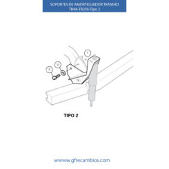 SOPORTES DE AMORTIGUADOR TRASERO TR4A-TR250-TIPO 2