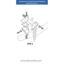 SOPORTES DE AMORTIGUADOR TRASERO TR4A-TR250-TIPO 3