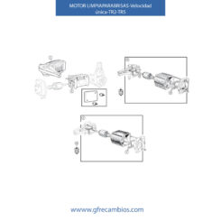 MOTOR LIMPIAPARABRISAS VELOCIDAD ÚNICA