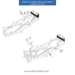 TANQUE DE COMBUSTIBLE, ACCESORIOS Y TUBERÍAS TR2-TR3A