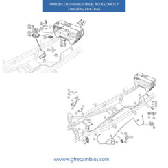 TANQUE DE COMBUSTIBLE, ACCESORIOS Y TUBERÍAS TR4-TR4A