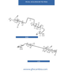 PEDAL ACELERADOR TR2-TR4A