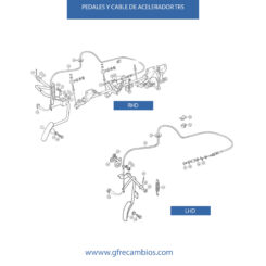 PEDALES Y CABLE DE ACELERADOR TR5