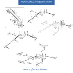 PALANCA, CABLES Y ACCESORIOS TR2-TR4