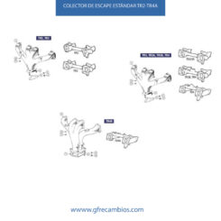 COLECTOR DE ESCAPE ESTÁNDAR TR2-TR4A