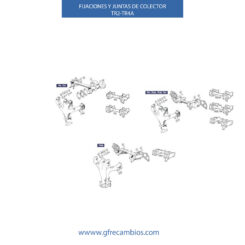 FIJACIONES Y JUNTAS COLECTOR TR2-TR4A