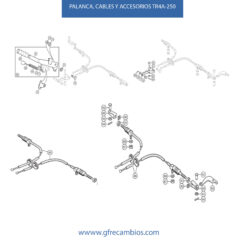 PALANCA, CABLES Y ACCESORIOS TR4A-250