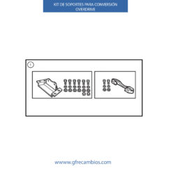 KIT DE SOPORTES PARA CONVERSIÓN-OVERDRIVE