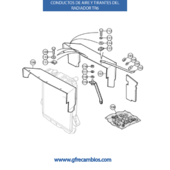 CONDUCTOS DE AIRE Y TIRANTES RADIADOR TR6