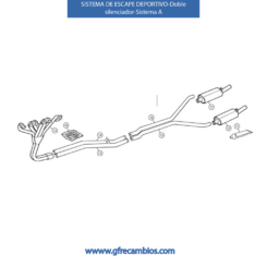 SISTEMA DE ESCAPE DEPORTIVO-DOBLE SILENCIADOR-Sistema A