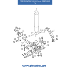 RODAMIENTOS Y HORQUILLAS INFERIORES TR6