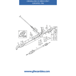 CREMALLERA DE DIRECCIÓN Y SOPORTES TR6