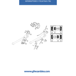 INTERRUPTORES Y PEGATINAS TR6